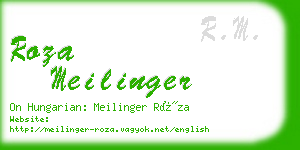 roza meilinger business card